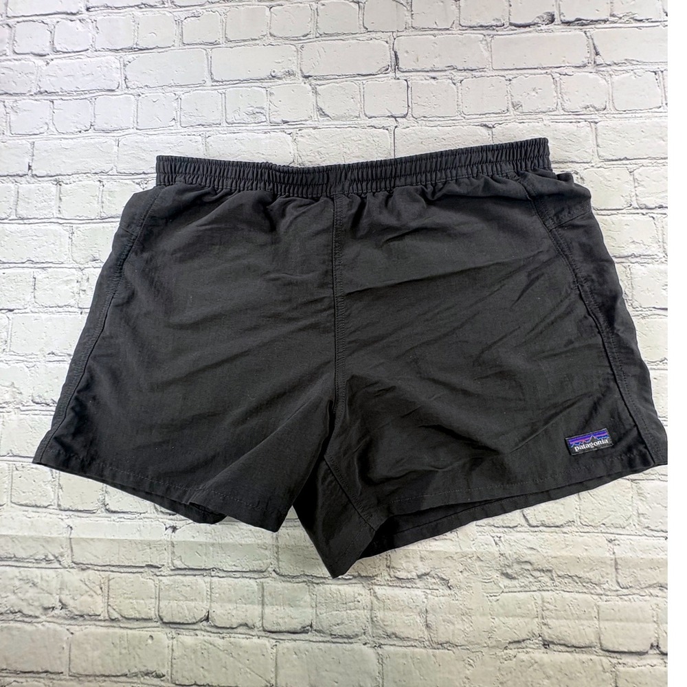 Patagonia Baggies Shorts Mens L Black 4" Inseam Nylon Water Hiking